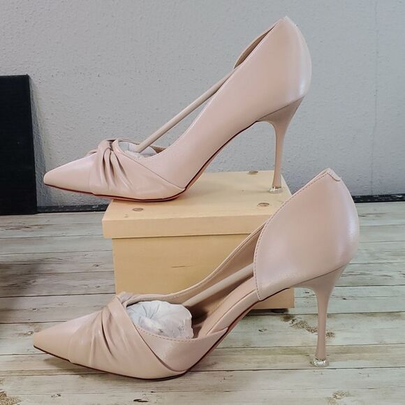 NEW ZBY Twist Knot Closed Pointed Toe D'Orsay Pumps High Stiletto Heels Shoes 9½ - Picture 2 of 9